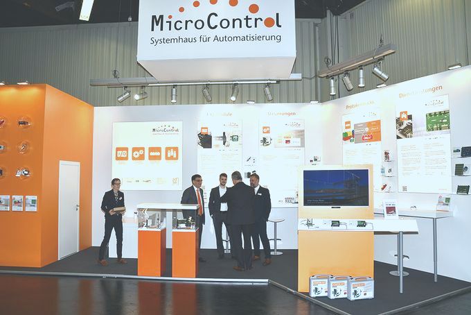 MicroControl stand at trade shows after 2015