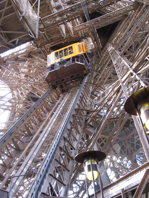 Fahrt auf den Eiffelturm 2007